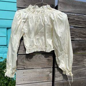 SOLD BNWT Lisa says gah! Romi top in XS white